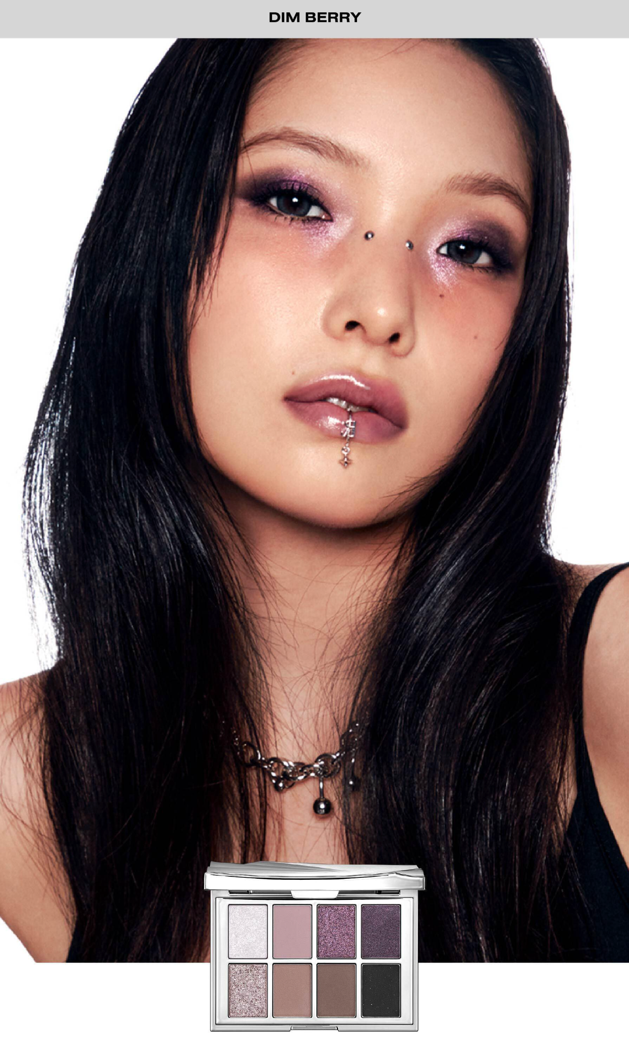 Risky Beauty - PIGMENT EYESHADOW PALETTE (DIM BERRY）
