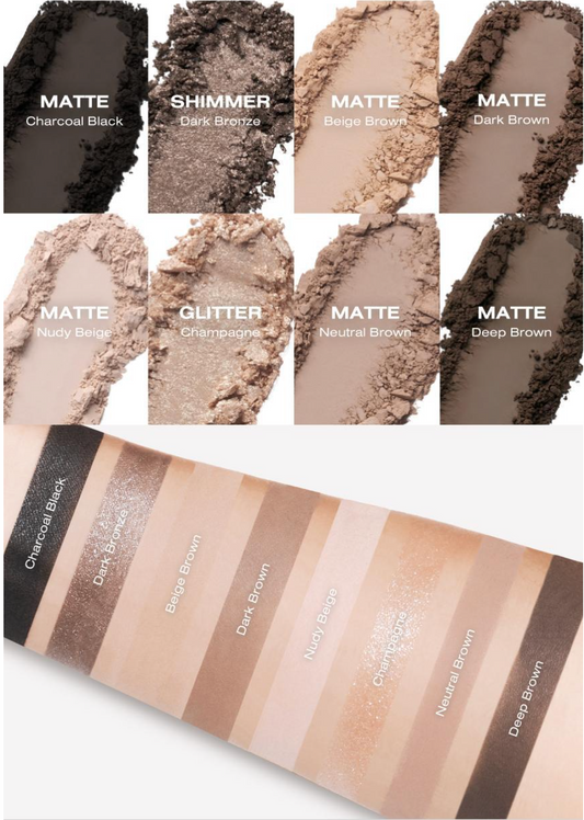 Risky Beauty - PIGMENT EYESHADOW PALETTE (SOFT SMOKY）