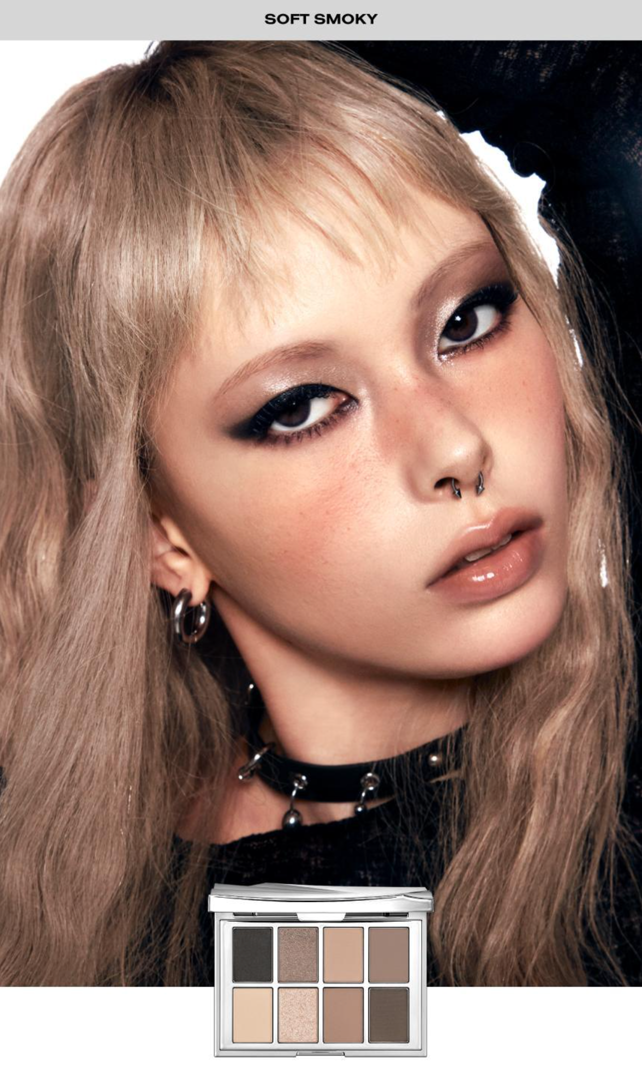 Risky Beauty - PIGMENT EYESHADOW PALETTE (SOFT SMOKY）