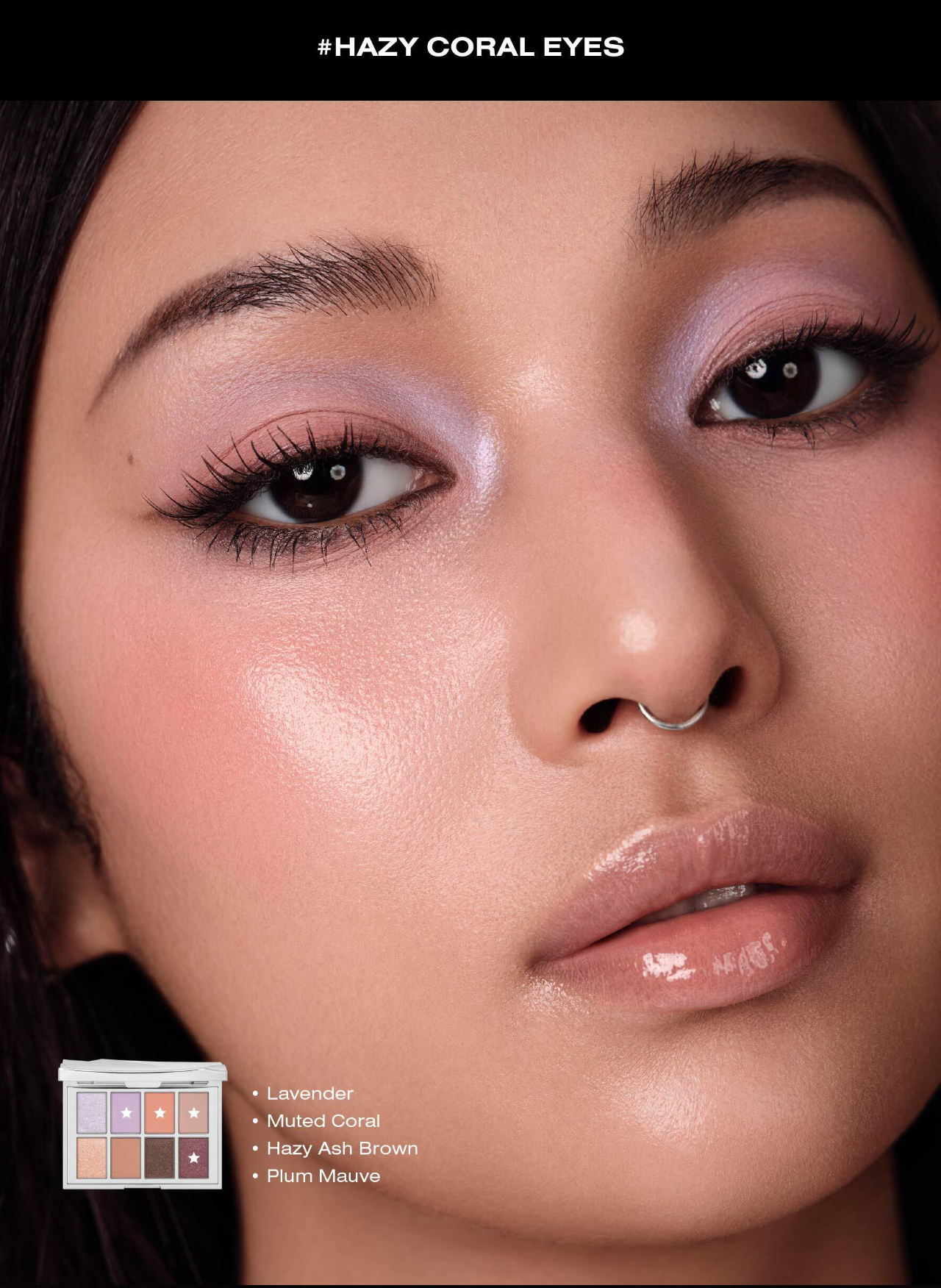 Risky Beauty - PIGMENT EYESHADOW PALETTE (MISCHIEF LAVENDER）