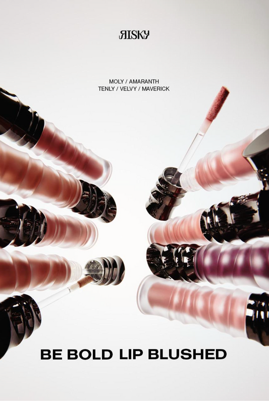 Risky Beauty - BE BOLD LIP BLUSHED (5 COLORS）