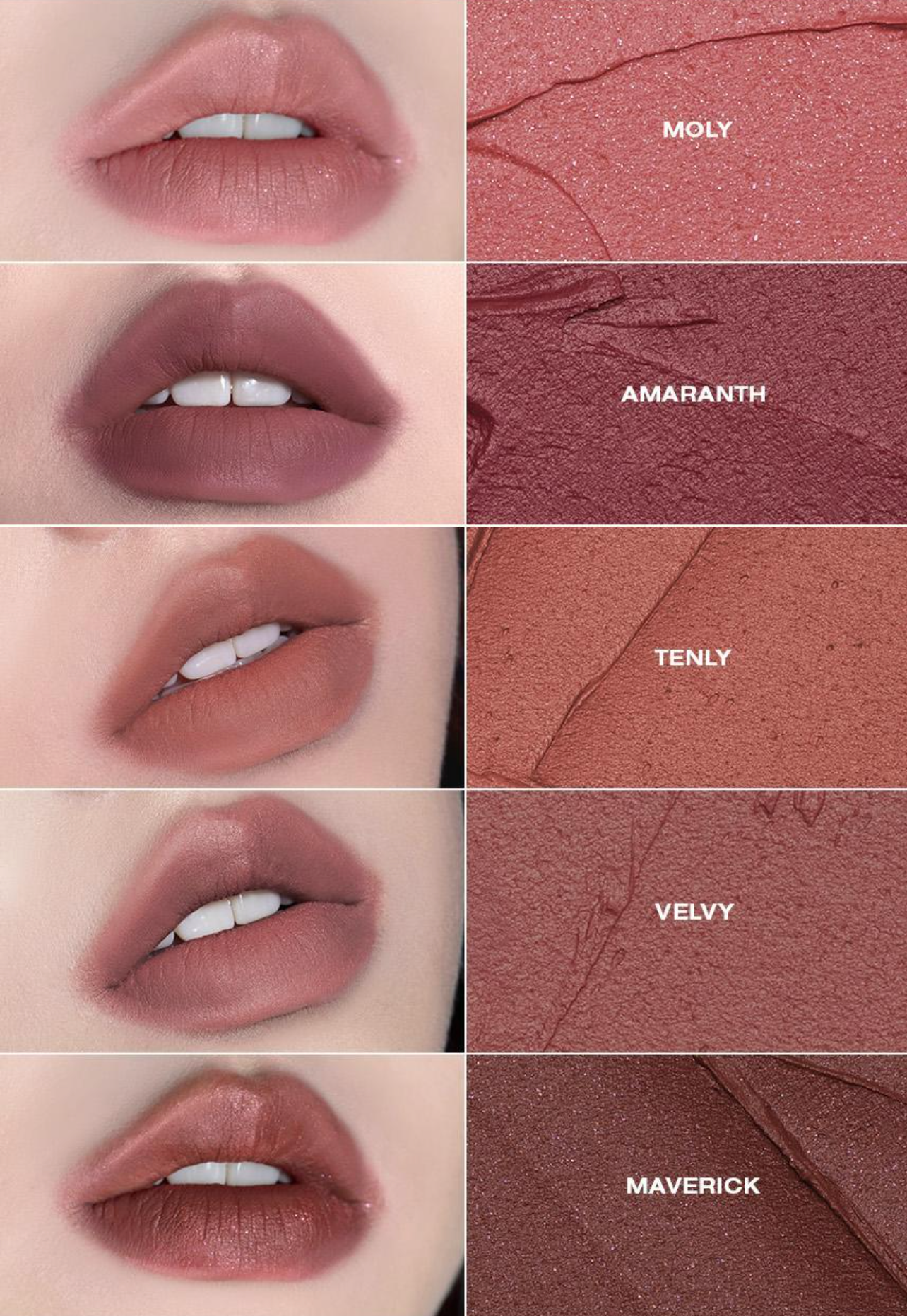 Risky Beauty - BE BOLD LIP BLUSHED (5 COLORS）