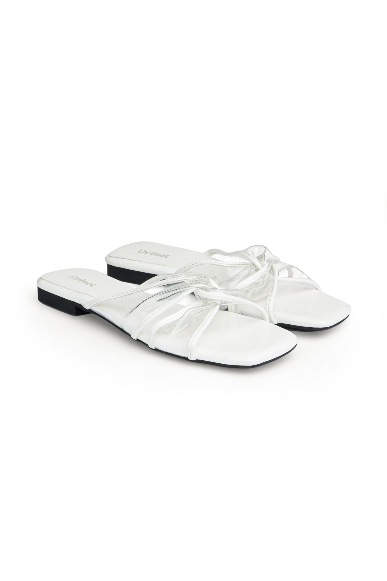Deinet - JELLY TWISTED SLIPPERS IN WHITE