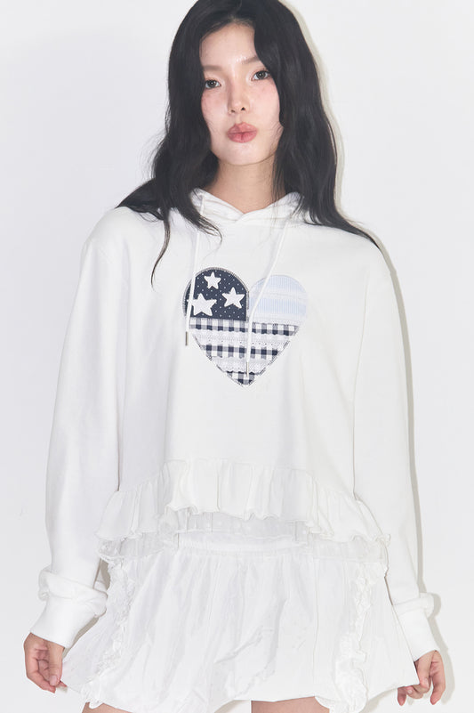 illigo - Tiny Lace Hoodie White