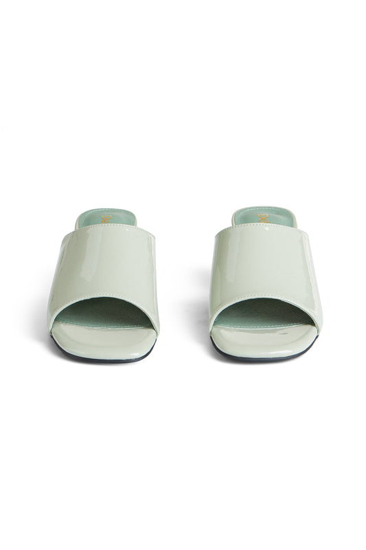 Deinet - ENAMEL SLIPPERS IN MINT