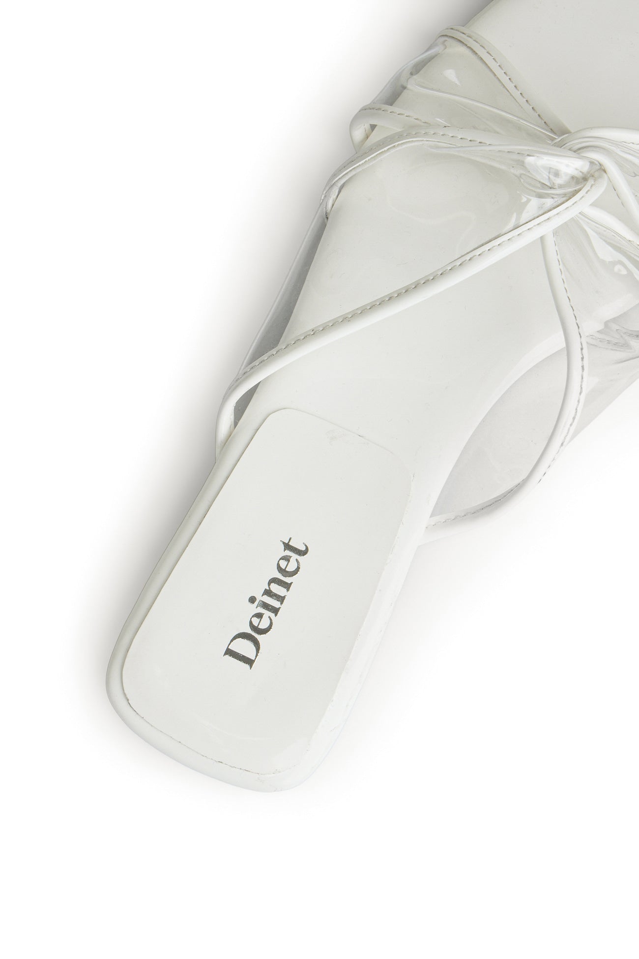 Deinet - JELLY TWISTED SLIPPERS IN WHITE