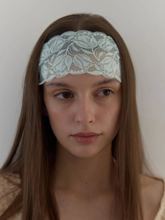 LACE HEADBAND (SKY BLUE)