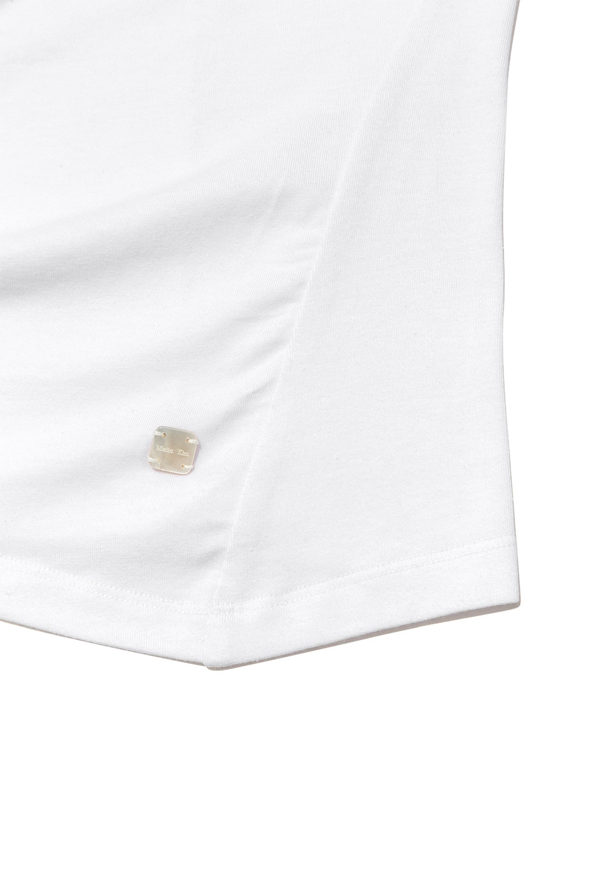 Matin Kim - STRING OFF SHOULDER SLIM TOP IN WHITE