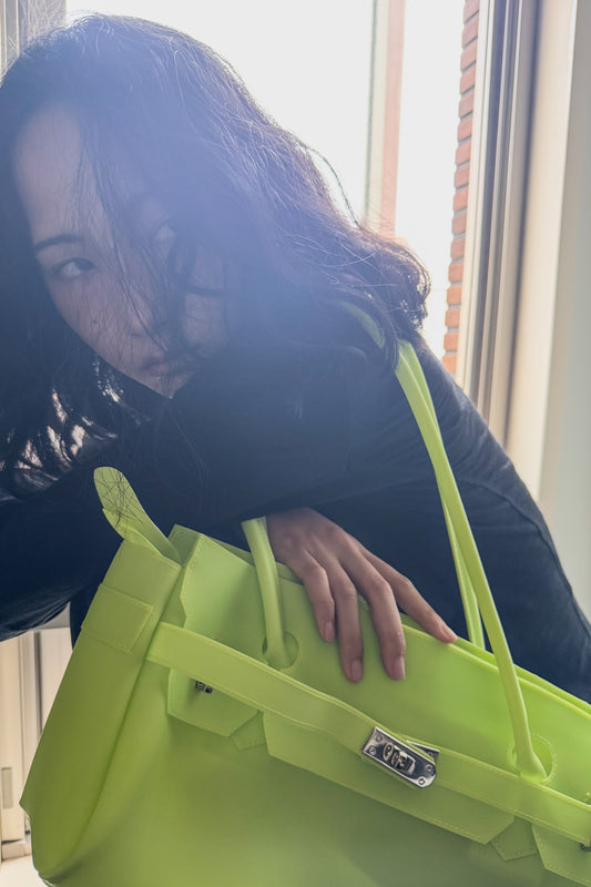 Jelly Firkin-JELLY TWO-WAY BAG IN LIGHT YELLOW