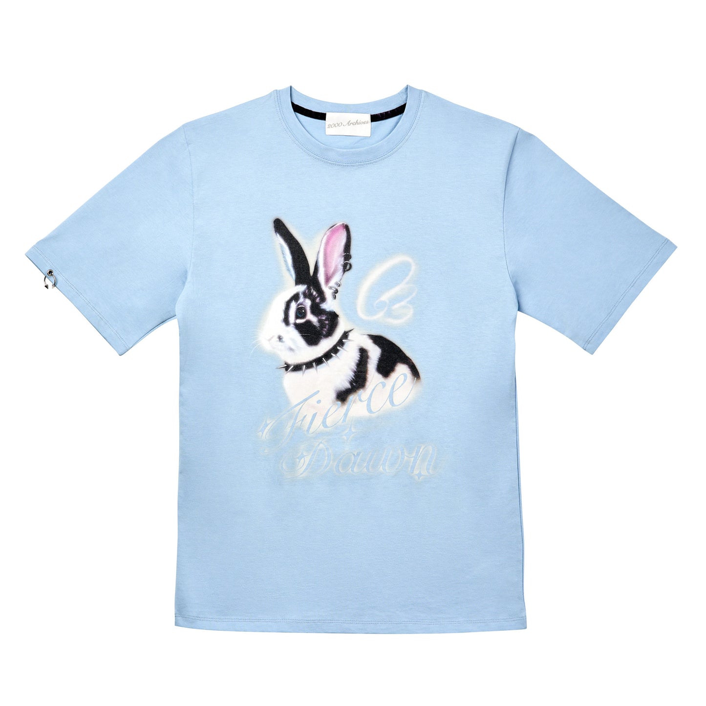 PIERCED BUNNY T SHIRTS (BLUE)