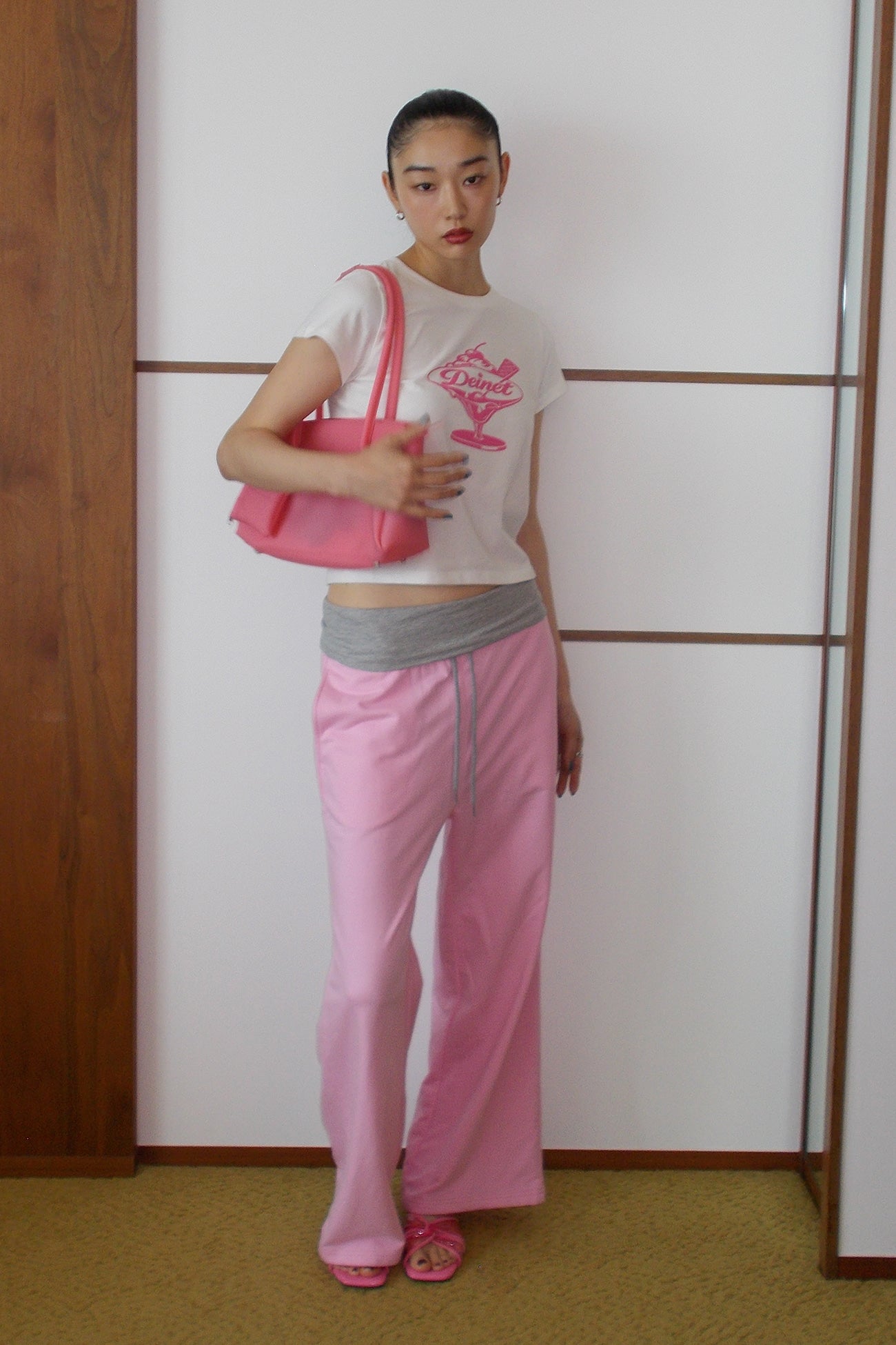 Deinet - JELLY TWISTED SLIPPERS IN PINK
