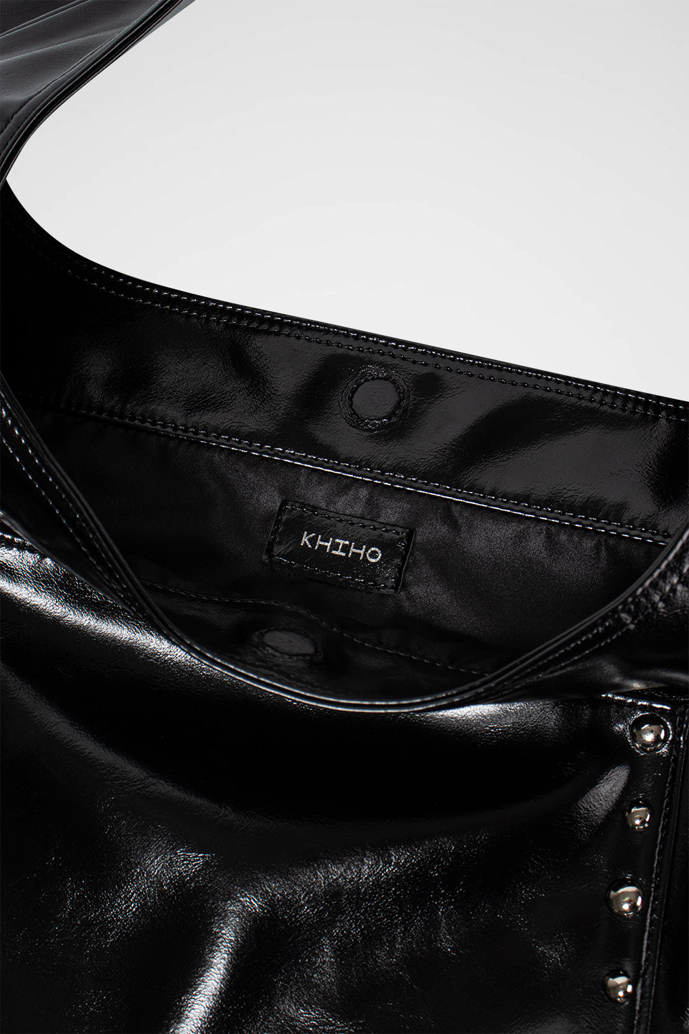 KHIHO -  STUD POPO BAG (POCKET POINT) / BLACK