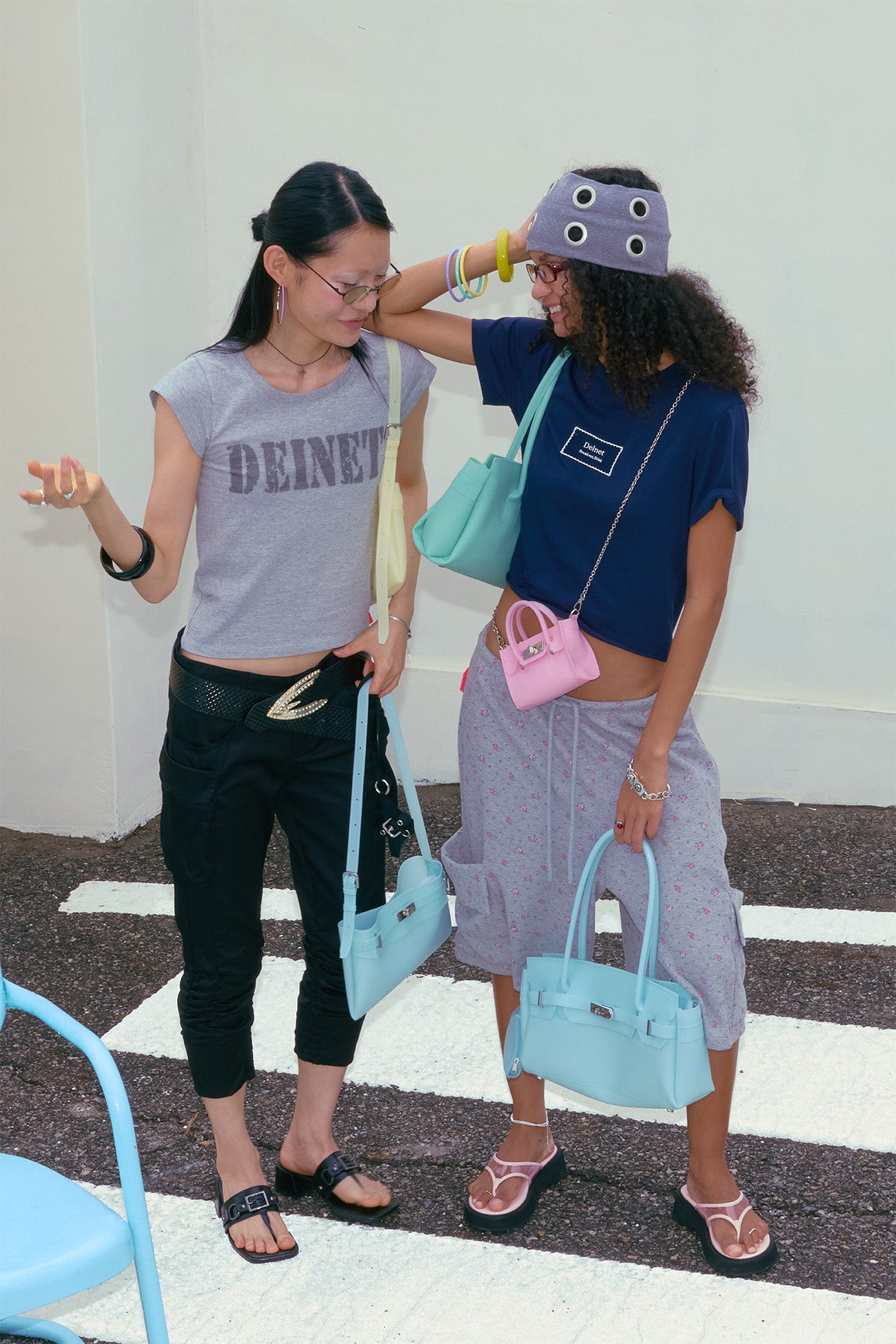 🫧JELLY BAG🫧 - JELLY TWO-WAY MIDDLE BAG IN ICE BLUE