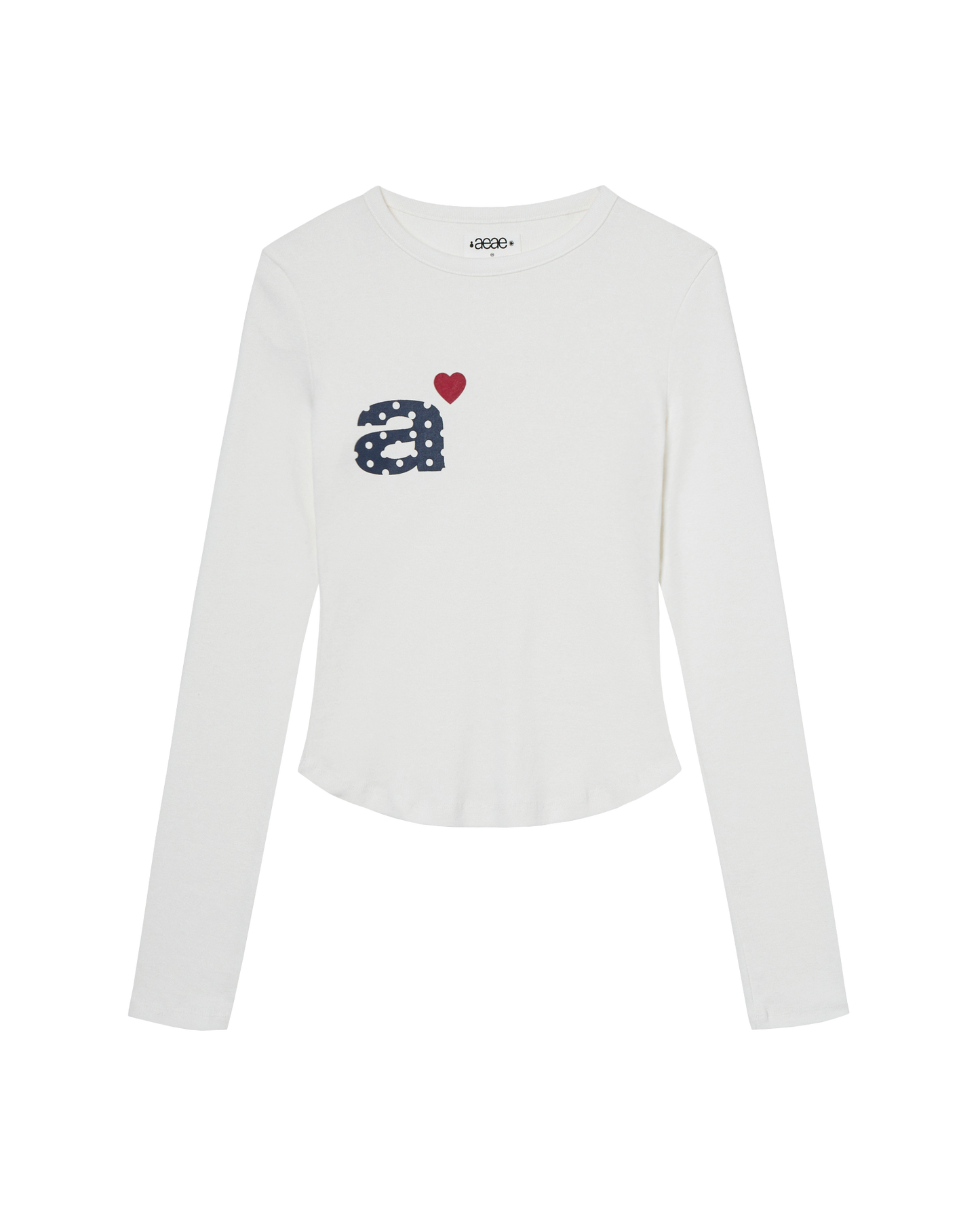 aeae - DOT SMALL LETTER L/S [WHITE]