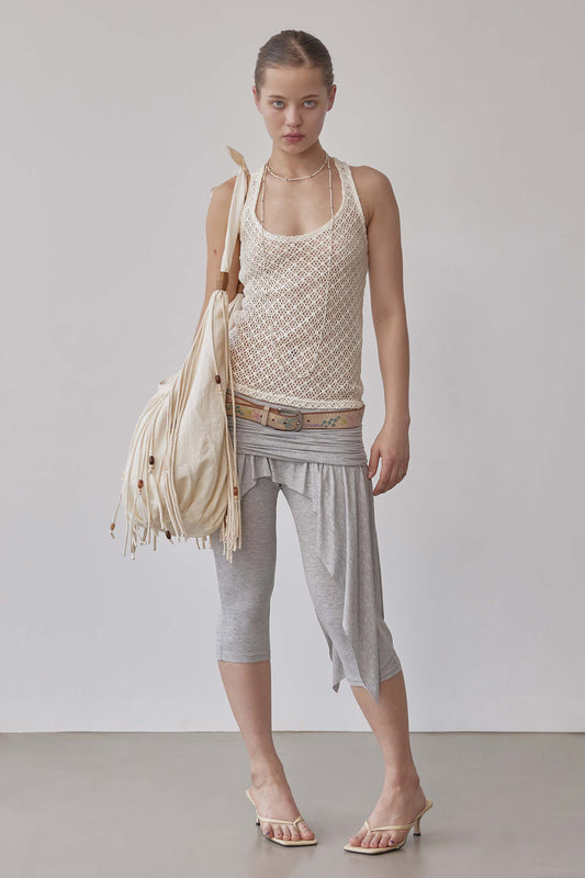 Sculptorpage - Shaggy Fringe Market Bag Raw