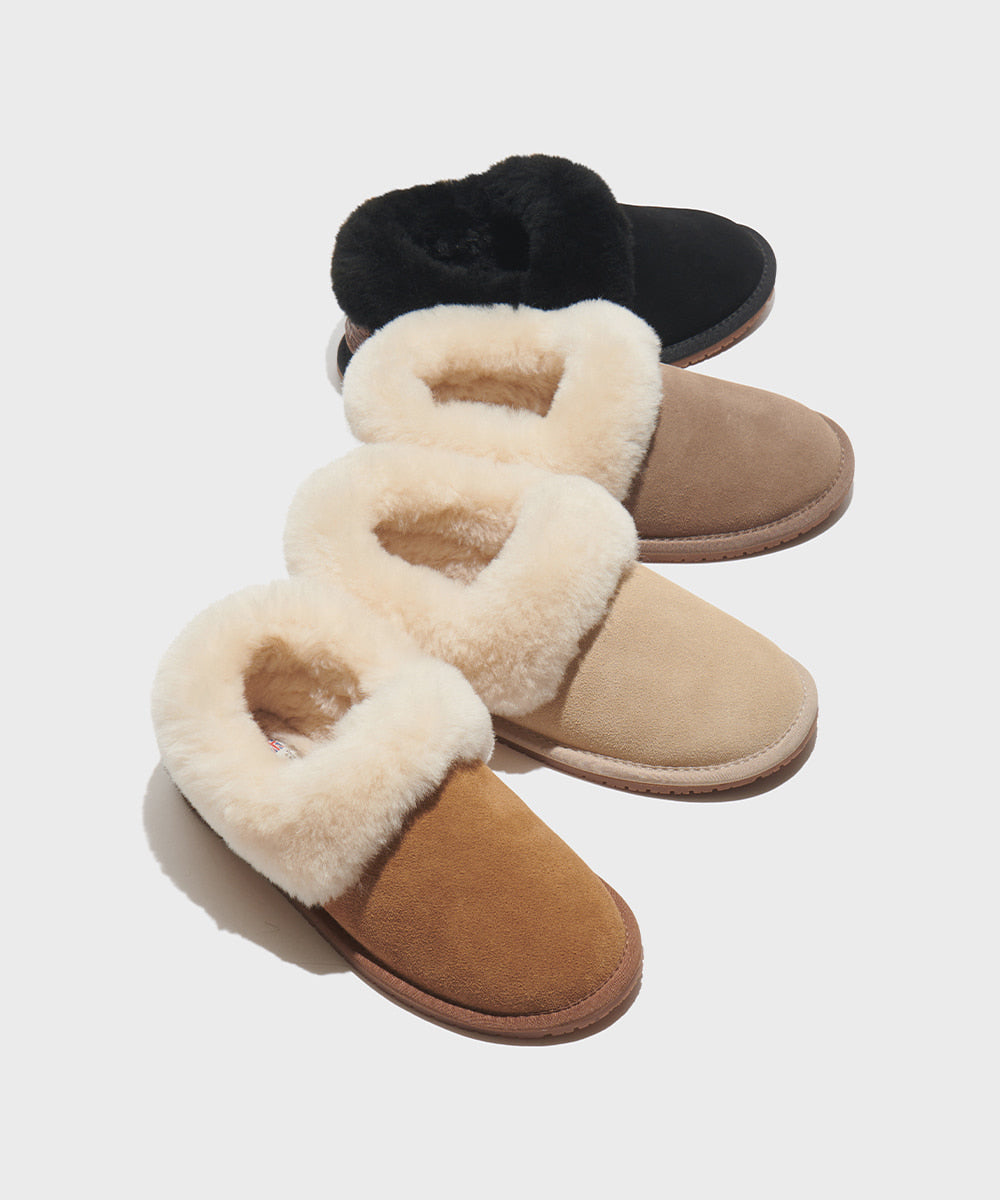 ORIGINAL FUR COLLAR SLIP-ON - 4color