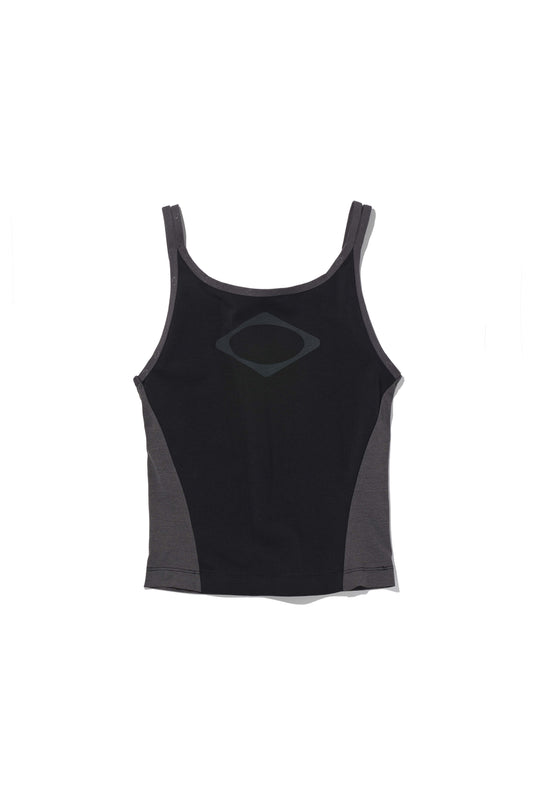 MISCHIEF - RHOMBUS COLOR BLOCKED SLEEVELESS_BLACK