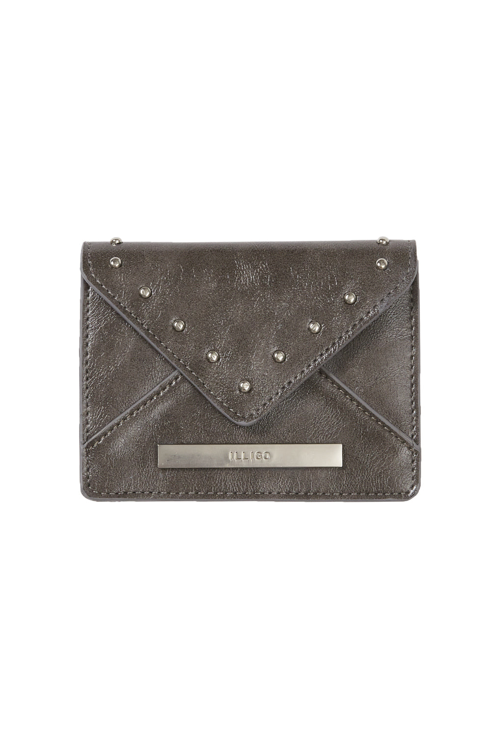illigo -  [Pre-order delivery on 09/30] Letter Fold Card Wallet Charcoal