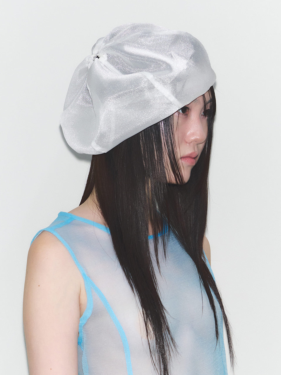 ear beret (white)