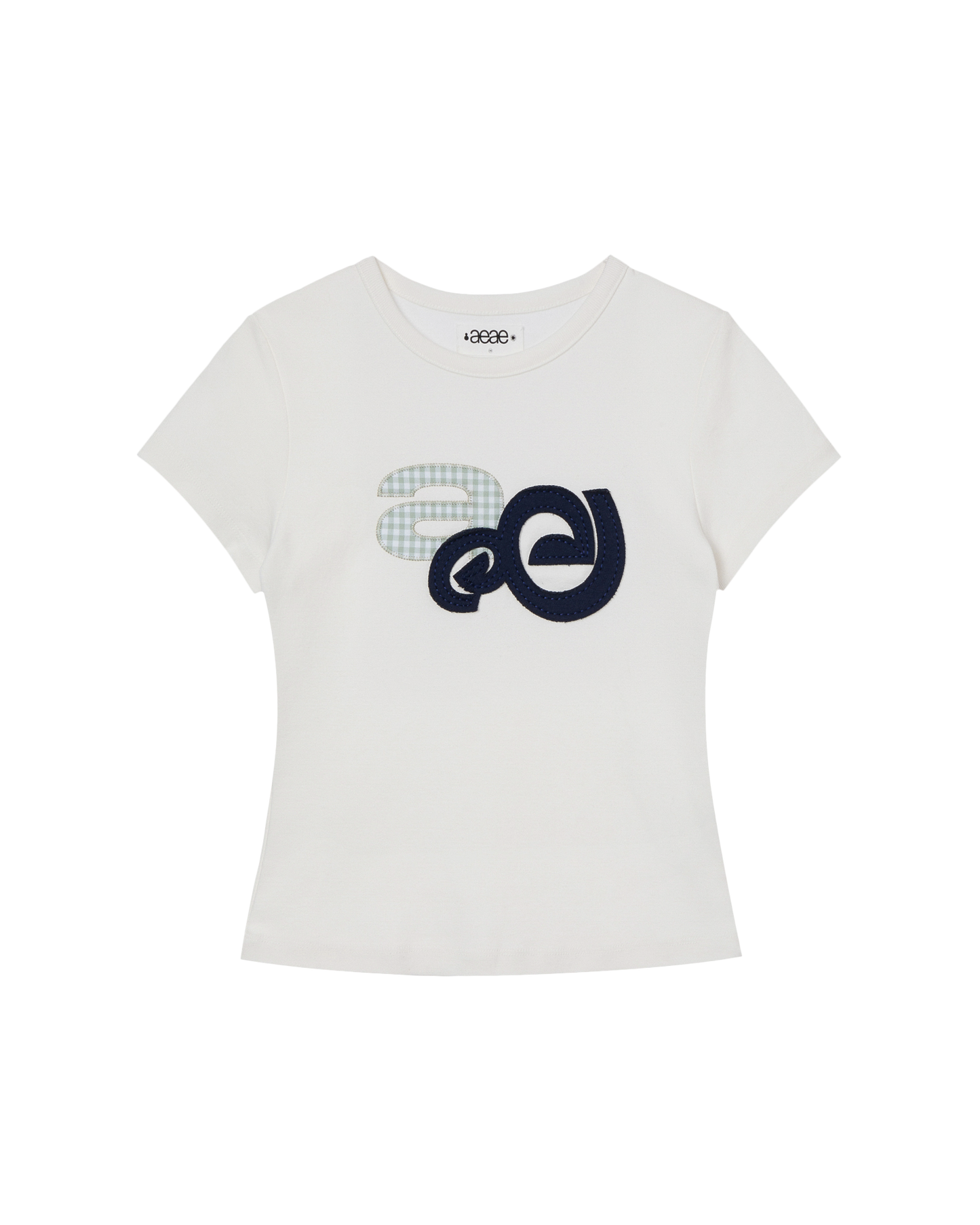 aeae - [8/1 예약발송] APPLIQUE LOGO TEE [WHITE]