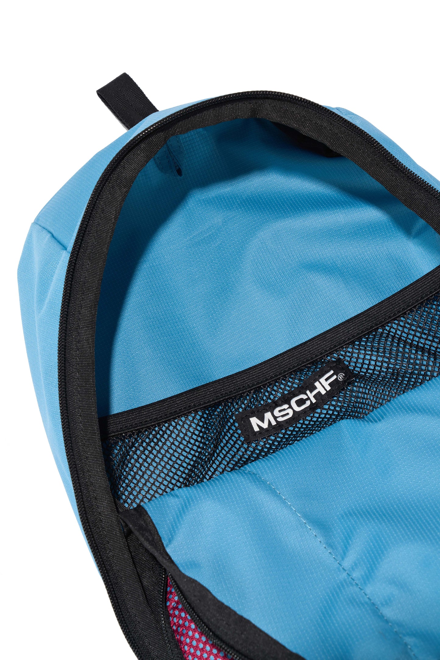 MISCHIEF - RHOMBUS MESH BACKPACK_BURGUNDY/BLUE