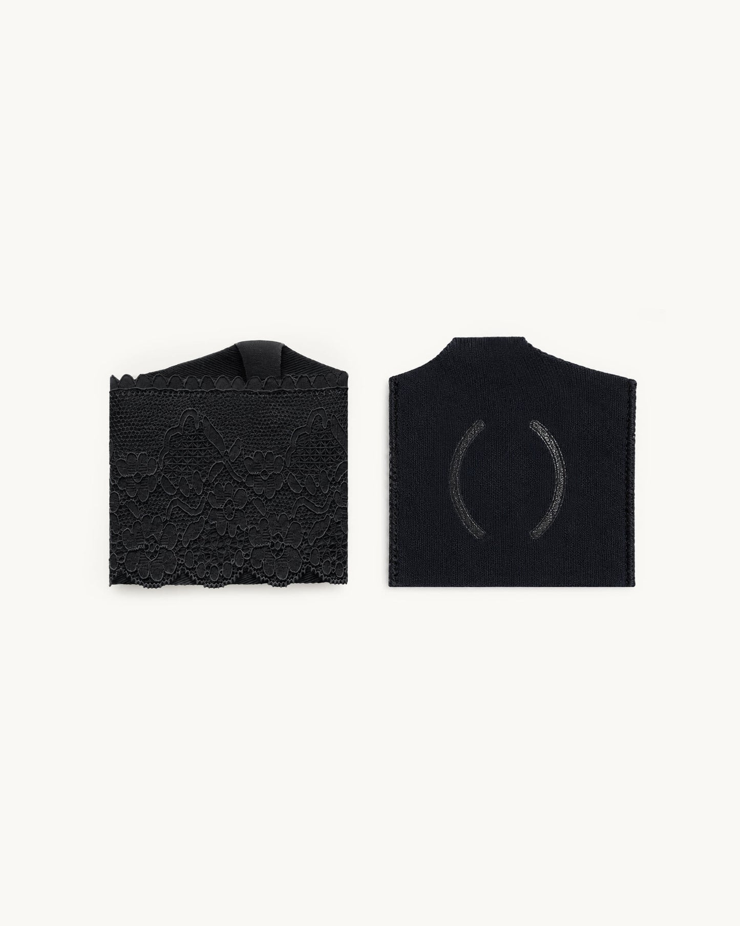 PAES - Floral Lace Toe Cover / Black