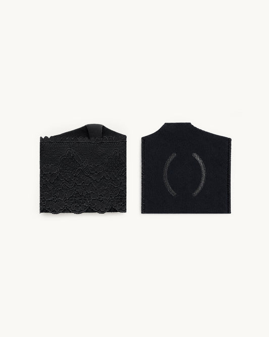 PAES - Floral Lace Toe Cover / Black