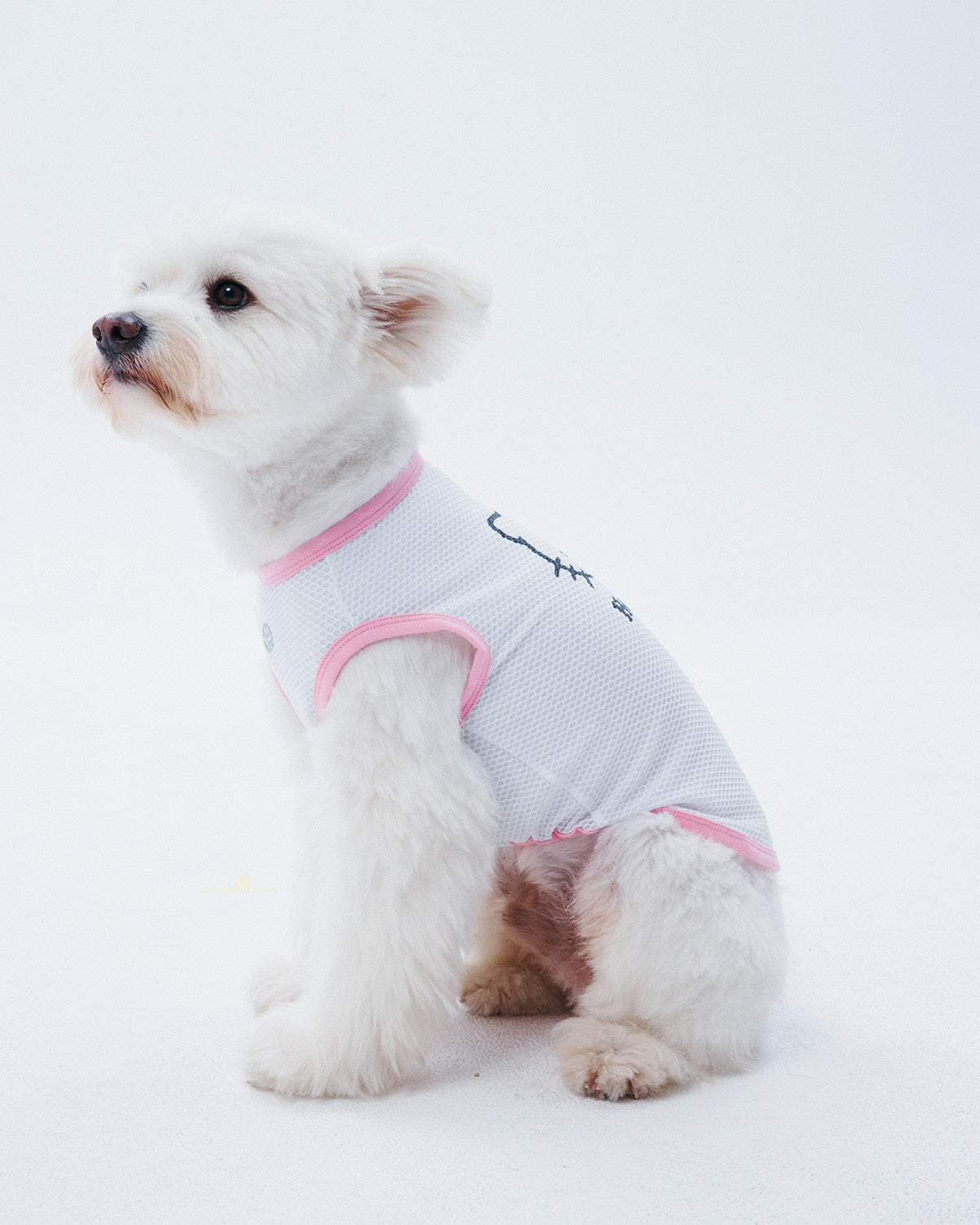 HELLO KITTY X ARUMARU PET SLEEVELESS MESH TOP_PINK-2차 재입고