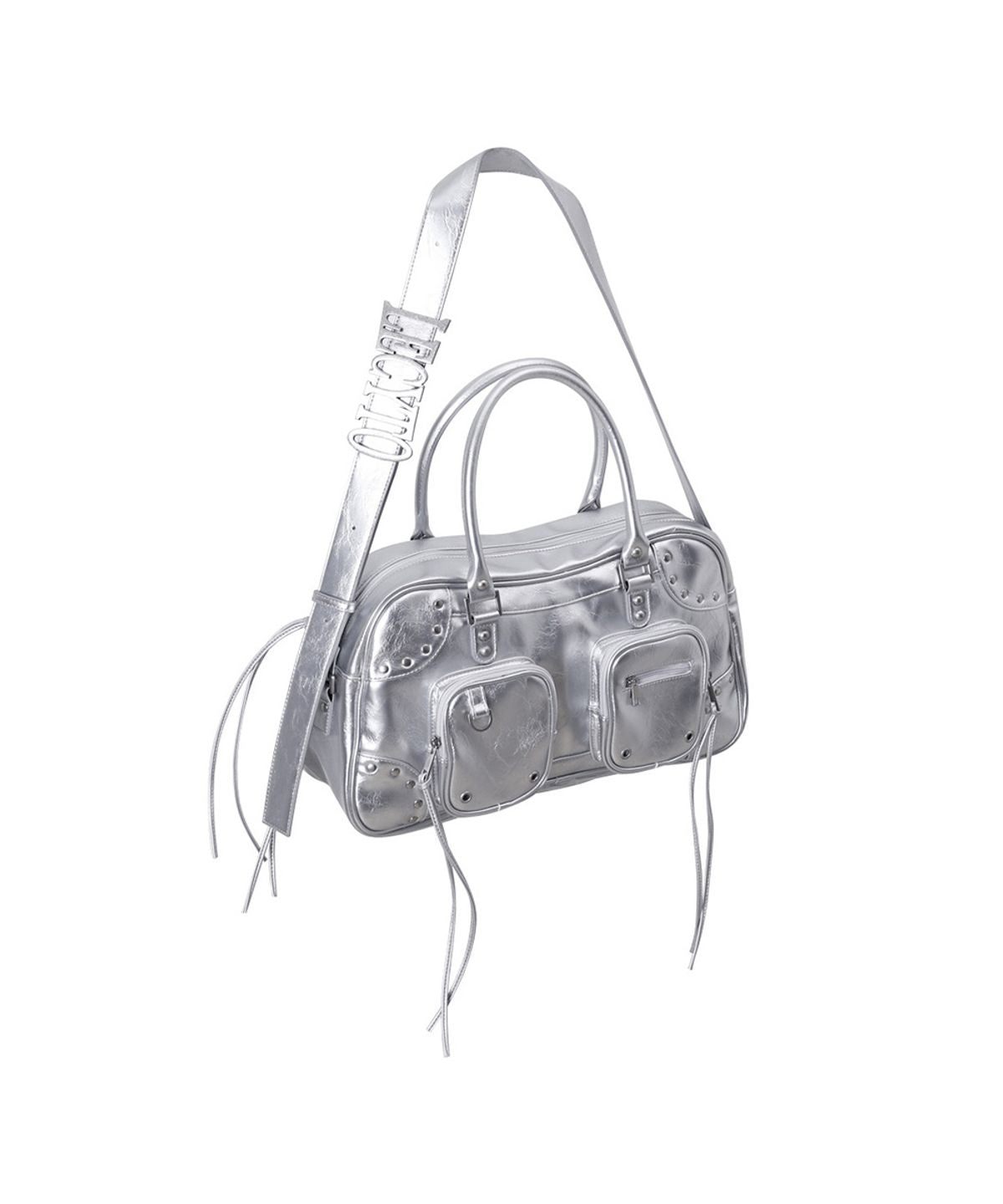 Lecyto Byron Leather City Bag_[Silver]