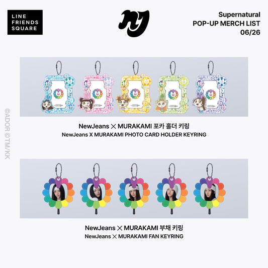 9/10)NewJeans X MURAKAMI PHOTO CARD HOLDER KEYRING ＋ FAN KEYRING