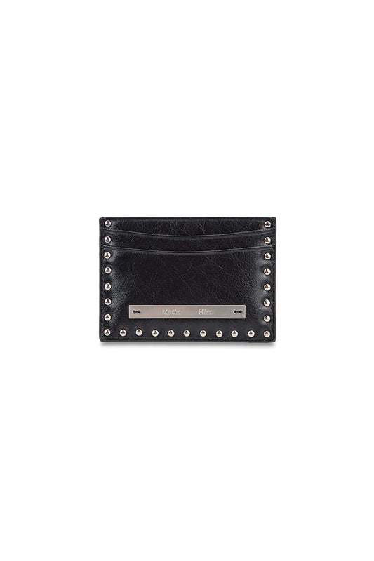 Matin Kim - WESTERN STUD CARD WALLET IN BLACK