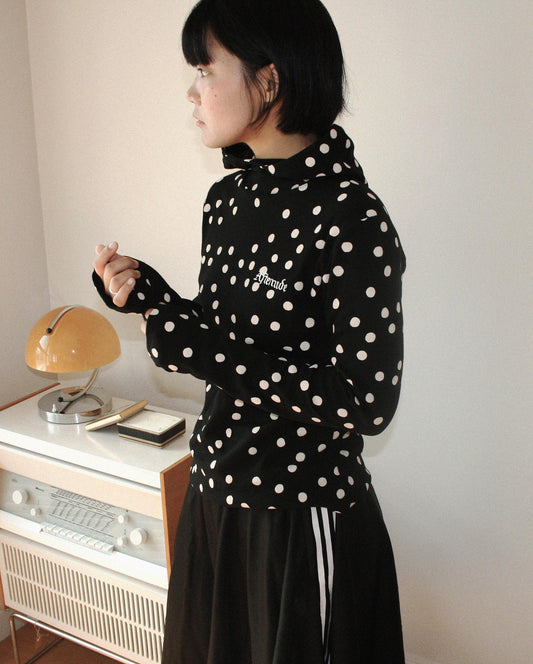 Afternude - DOT HOODIE (BLACK)