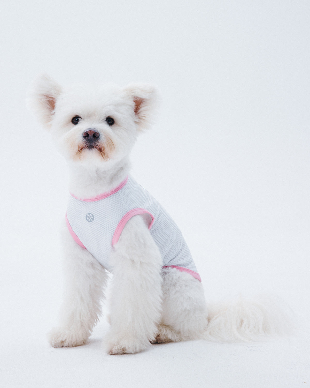 HELLO KITTY X ARUMARU PET SLEEVELESS MESH TOP_PINK-2차 재입고