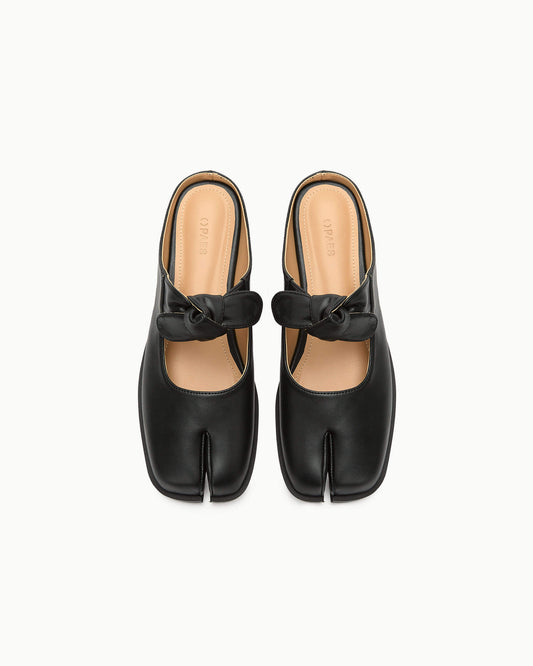 PAES - Bow-Knot Mule / Black