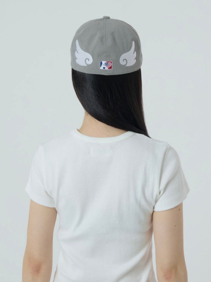 [pre order]aeae - AE SYMBOL ANGEL WING CAP [GREY][10/17 예약발송]