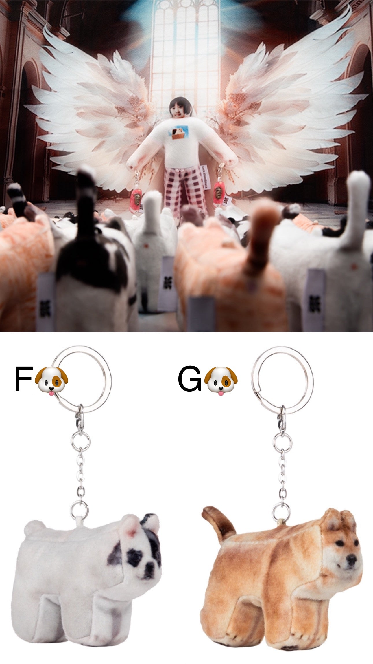 qq puupy n kitten keyring🐕🐈🐈‍⬛🐱🐶💖🔥