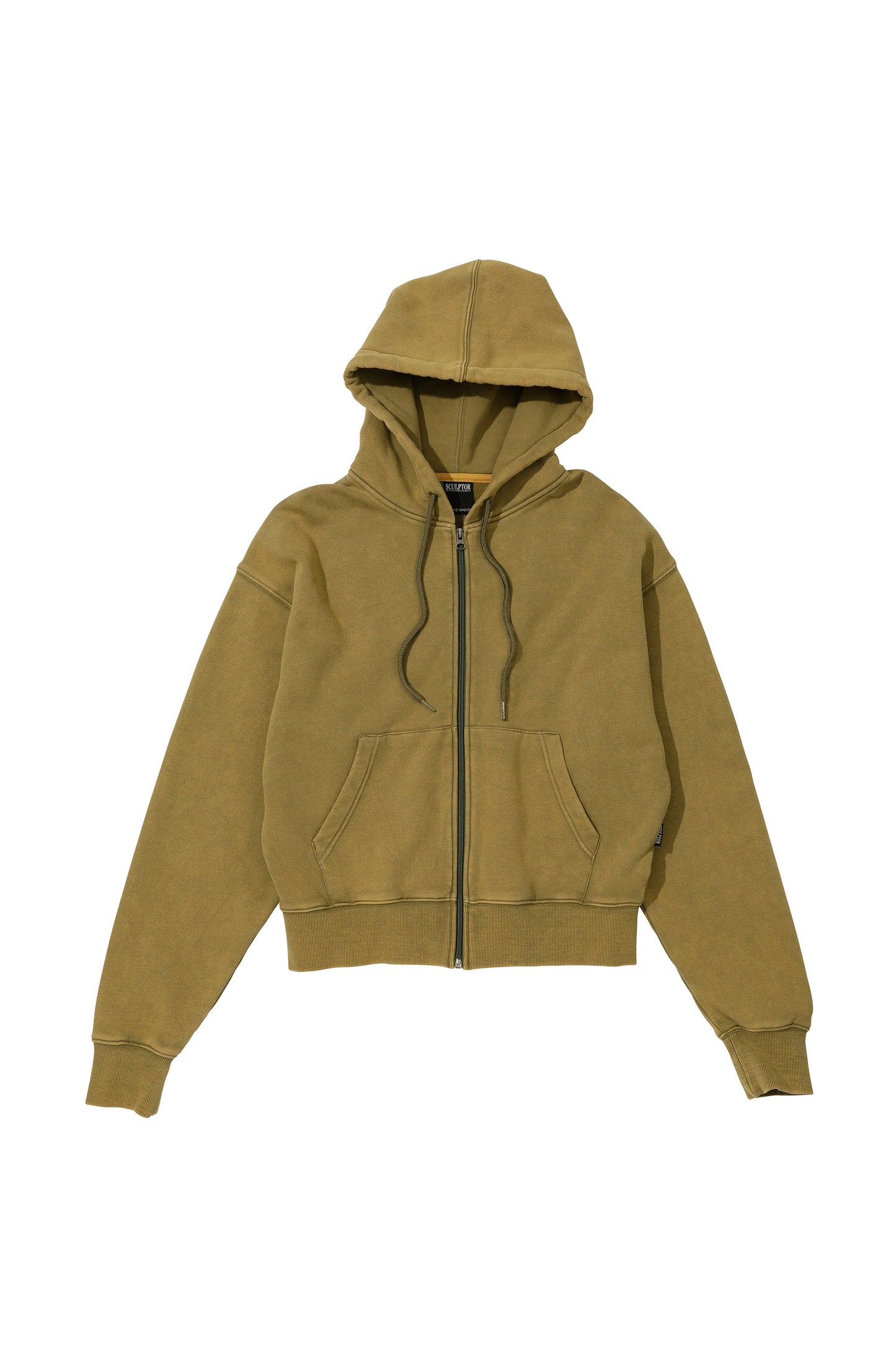 Bad Seed Washed Hoodie Zip-Up Khaki Brown