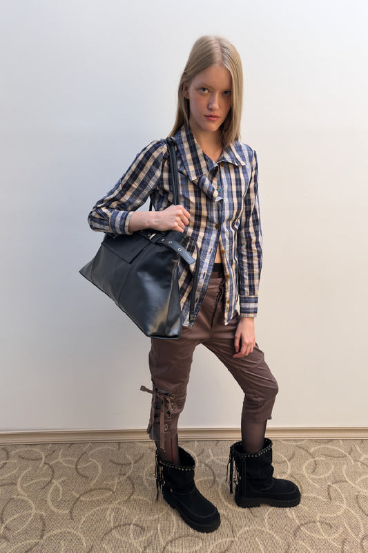 yeomim - 슬래키 백 slacky bag (navy)