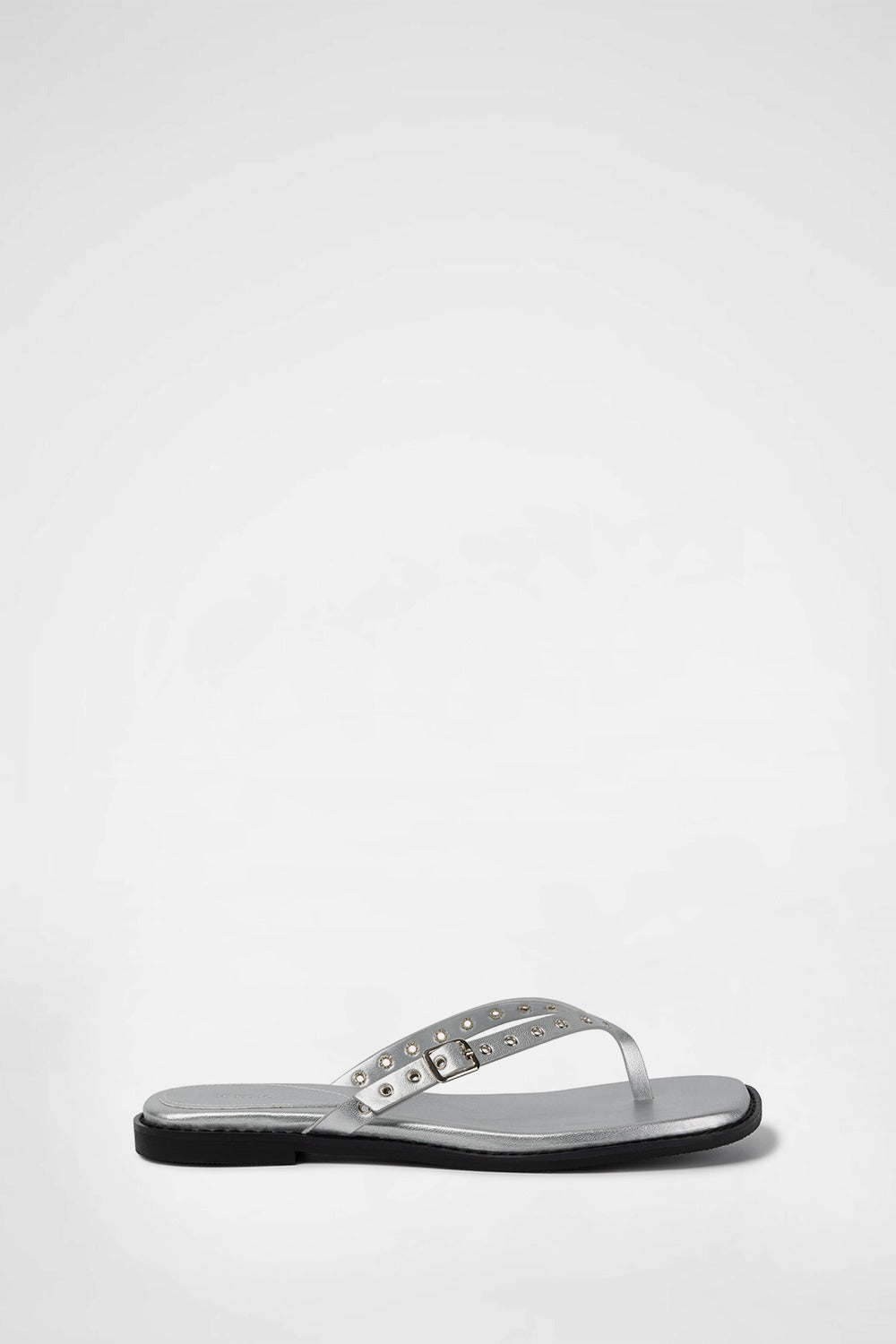 khiho - EYELET FLIP-FLOP / SILVER