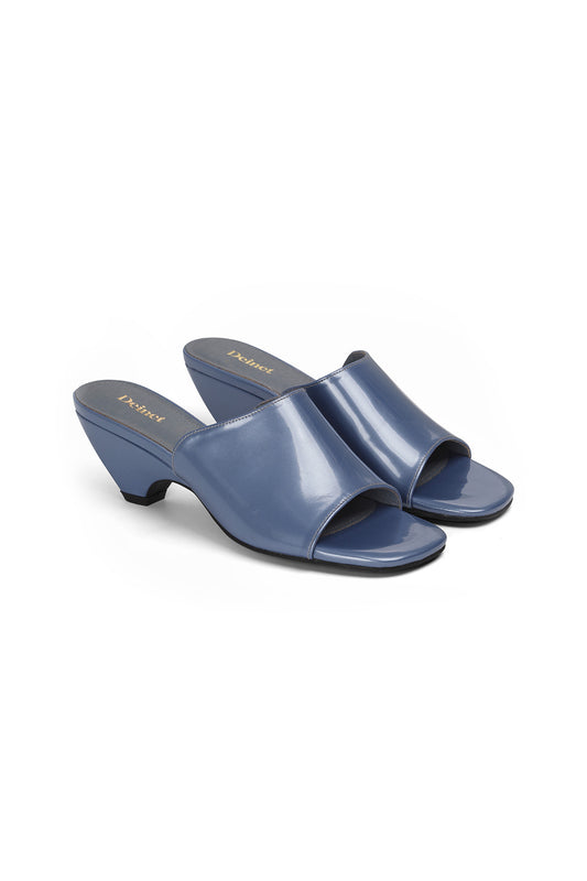 Deinet - ENAMEL SLIPPERS IN BLUE