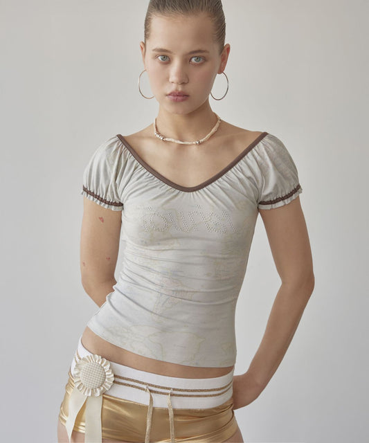 Sculptorpage - Tourist Scoop Back Tee Raw