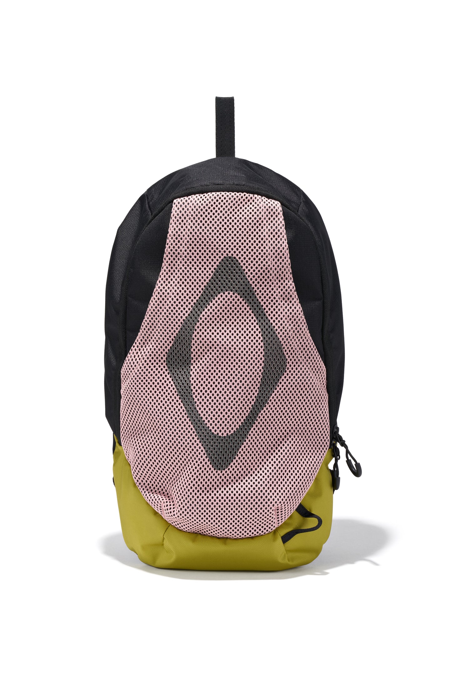 MISCHIEF - RHOMBUS MESH BACKPACK_PINK/BLACK