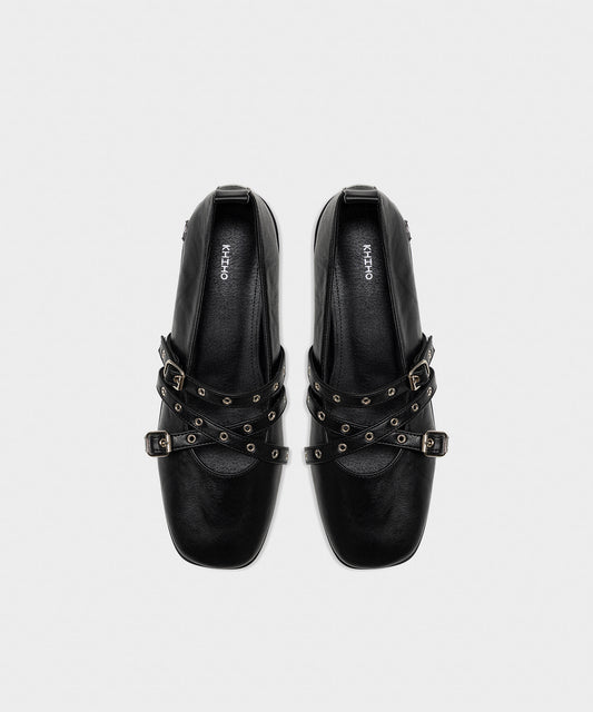 khiho - TRIVEL FLAT BLACK