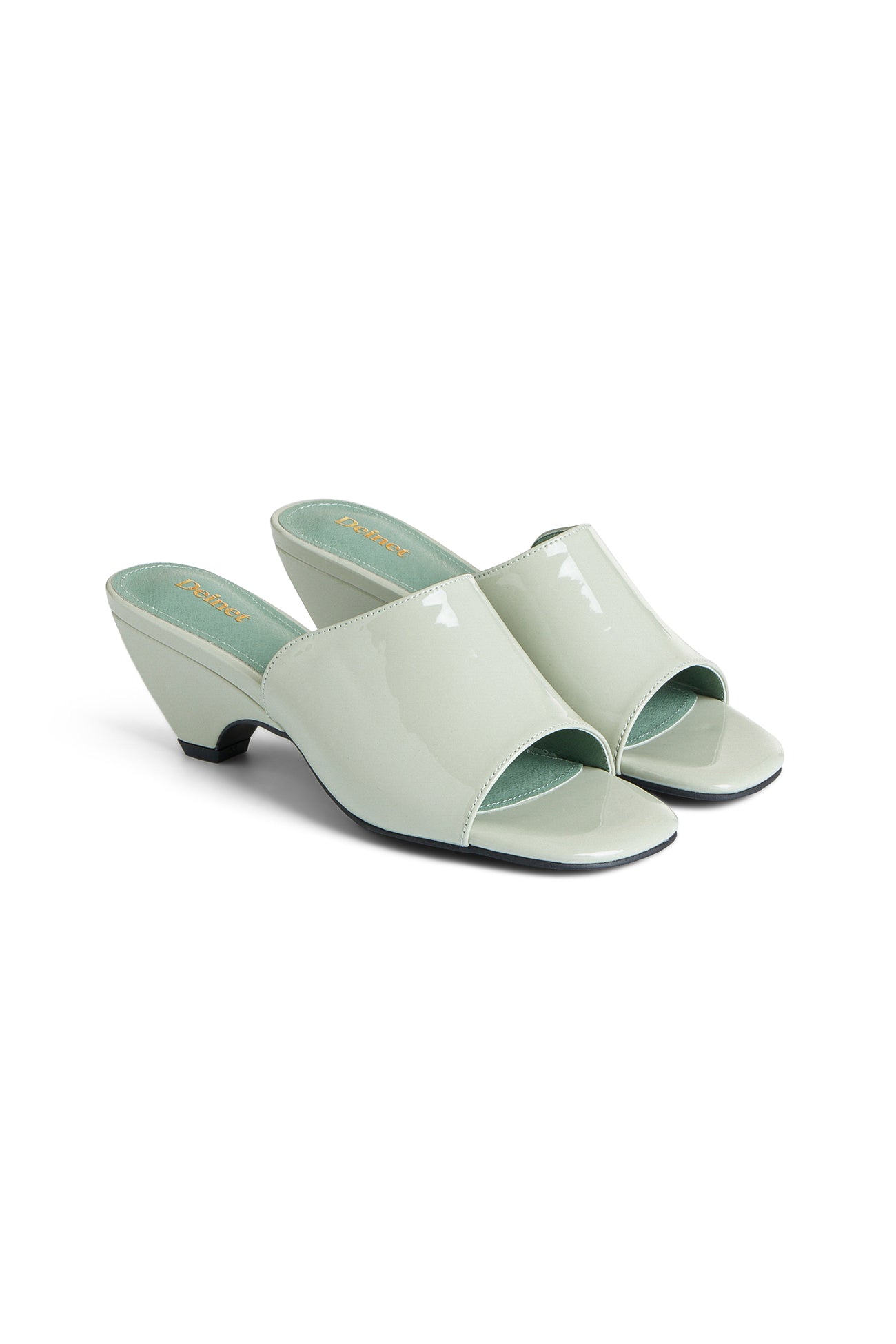 Deinet - ENAMEL SLIPPERS IN MINT
