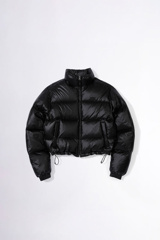 104 Cropped Puffer Down Black