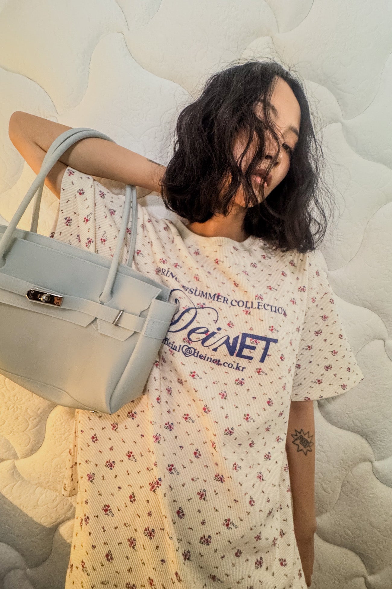 Jelly Firkin-JELLY TWO-WAY BAG IN ICE BLUE
