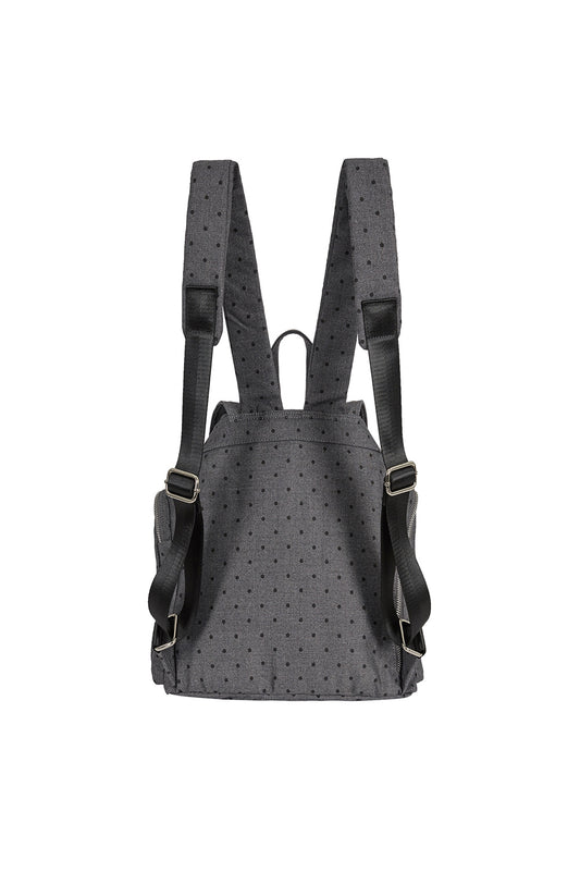 illigo - Pattern Buckle Backpack Dot Charcoal