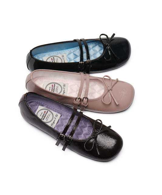 Rockfish Weatherwear - SQUARE TOE TWO STRAP MARYJANES(ENAMEL) - 3 colors