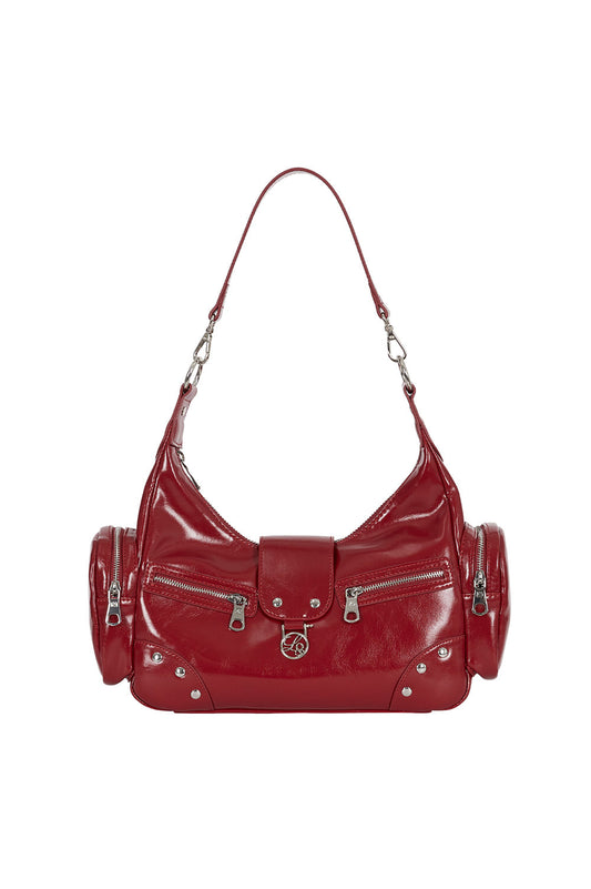 illigo - Ruby Stud Shoulder Bag Red