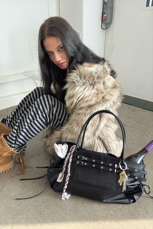 yeomim - [2차 재입고] 타운 벨트 백 town belt bag (nylon black)